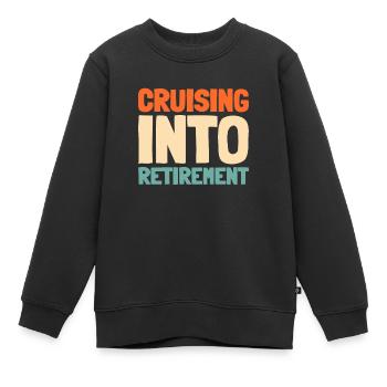 Croisière - Sweat Premium enfant bio - noir - Devant - AI Model Kid Female (0cm)