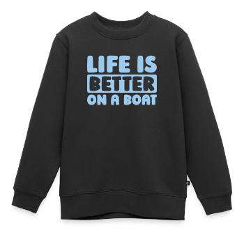 Kreuzfahrt - Kinder Premium Organic Sweatshirt - Schwarz - Vorne - AI Model Kid Female (0cm)