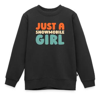 Motoneige Motoneige - Sweat Premium enfant bio - noir - Devant - AI Model Kid Female (0cm)