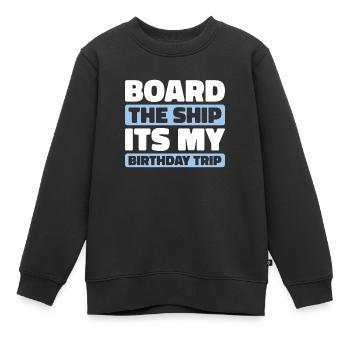 Kreuzfahrt - Kinder Premium Organic Sweatshirt - Schwarz - Vorne - AI Model Kid Female (0cm)