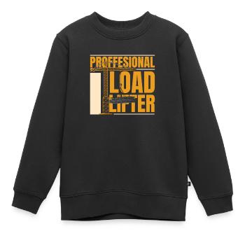 Crane Operator Crane Operator - Kids Premium Organic Sweatshirt - black - Front - AI Model Kid Female (0cm)
