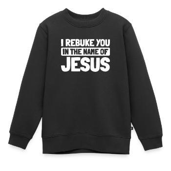 Christianisme chrétien - Sweat Premium enfant bio - noir - Devant - AI Model Kid Female (0cm)