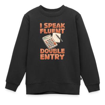 Buchhalter - Kinder Premium Organic Sweatshirt - Schwarz - Vorne - AI Model Kid Female (0cm)