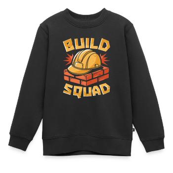 Baumeister Kader - Kinder Premium Organic Sweatshirt - Schwarz - Vorne - AI Model Kid Female (0cm)