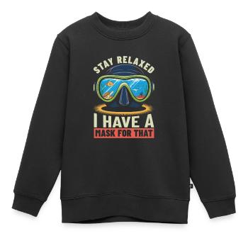 Plongeur professionnel - Sweat Premium enfant bio - noir - Devant - AI Model Kid Female (0cm)