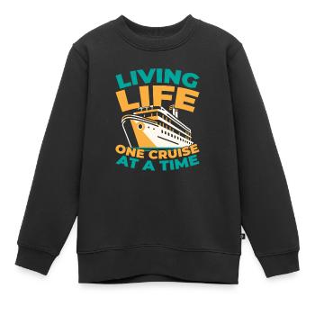 Kreuzfahrt - Kinder Premium Organic Sweatshirt - Schwarz - Vorne - AI Model Kid Female (0cm)