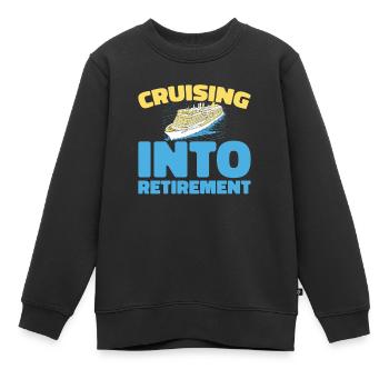 Croisière - Sweat Premium enfant bio - noir - Devant - AI Model Kid Female (0cm)