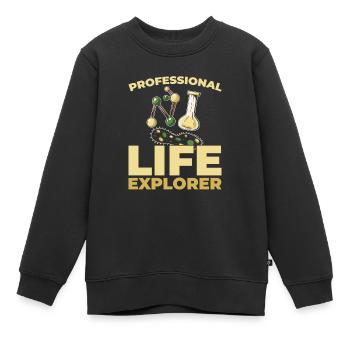 Biologie Biologe - Kinder Premium Organic Sweatshirt - Schwarz - Vorne - AI Model Kid Female (0cm)