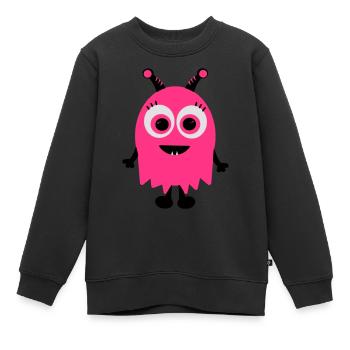 Monster - Kinder Premium Organic Sweatshirt - Schwarz - Vorne - AI Model Kid Female (0cm)