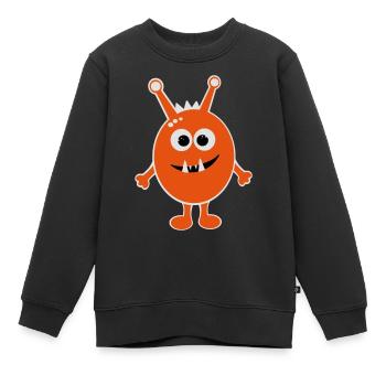 Monster - Kinder Premium Organic Sweatshirt - Schwarz - Vorne - AI Model Kid Female (0cm)