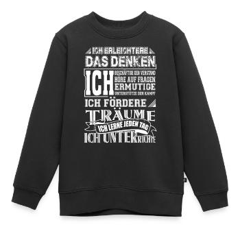 Lehrerin-Ich - Kinder Premium Organic Sweatshirt - Schwarz - Vorne - AI Model Kid Female (0cm)