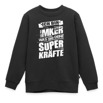 Imker - Kinder Premium Organic Sweatshirt - Schwarz - Vorne - AI Model Kid Female (0cm)