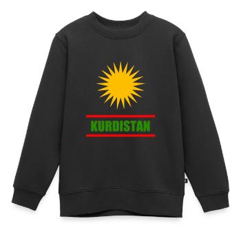 kurdistan - Kinder Premium Organic Sweatshirt - Schwarz - Vorne - AI Model Kid Female (0cm)