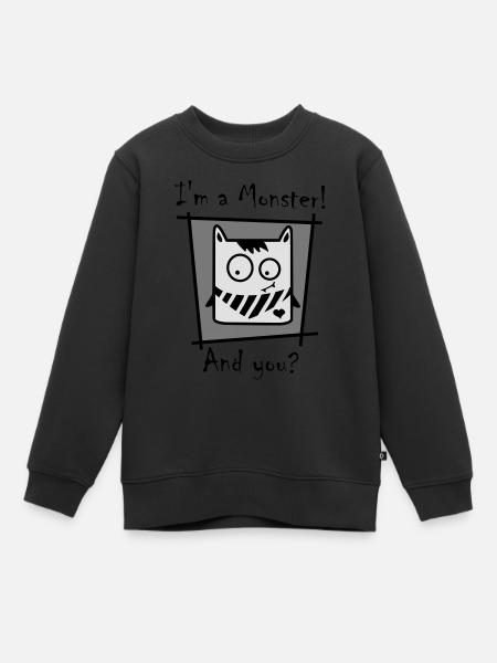 Je suis un monstre! - Sweat Premium enfant bio - noir