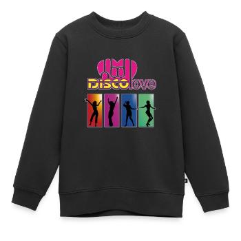 Disco Love Dance - Sweat Premium enfant bio - noir - Devant - AI Model Kid Female (0cm)