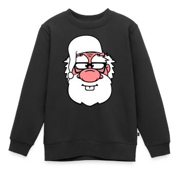 manteau de pyjama de grand-père - Sweat Premium enfant bio - noir - Devant - AI Model Kid Female (0cm)