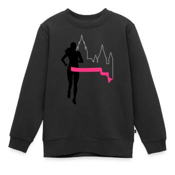 Marathon - Mainz - runner - Run - Run - 3C - Kids Premium Organic Sweatshirt - black - Front - AI Model Kid Female (0cm)