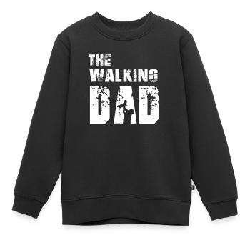 The Walking Dad - Kinder Premium Organic Sweatshirt - Schwarz - Vorne - AI Model Kid Female (0cm)