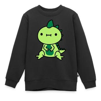 kleiner suesser kawaii - Kinder Premium Organic Sweatshirt - Schwarz - Vorne - AI Model Kid Female (0cm)