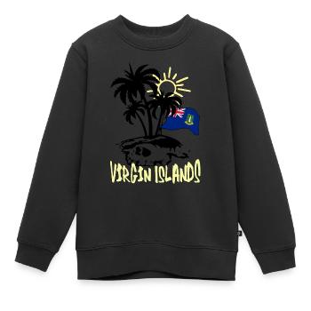 Jungfrauen Inseln - Kinder Premium Organic Sweatshirt - Schwarz - Vorne - AI Model Kid Female (0cm)