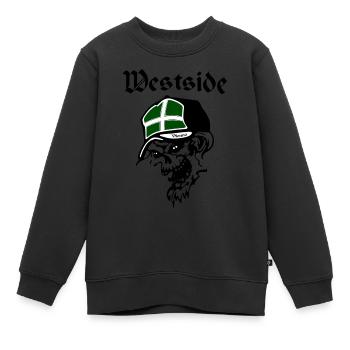 Westside Vienna - Kinder Premium Organic Sweatshirt - Schwarz - Vorne - AI Model Kid Female (0cm)