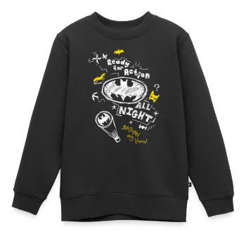 Batman Ready For Action - Kinder Premium Organic Sweatshirt - Schwarz - Vorne - AI Model Kid Female (0cm)