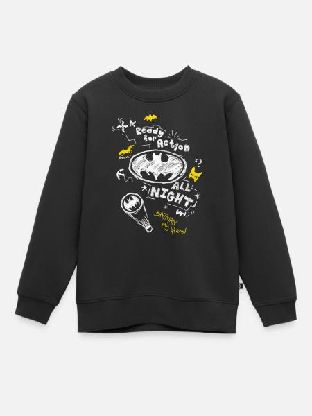 Batman Ready For Action - Kinder Premium Organic Sweatshirt - Schwarz