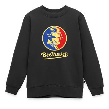 Beethoven Bonn - Kinder Premium Organic Sweatshirt - Schwarz - Vorne - AI Model Kid Female (0cm)