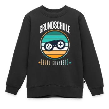 Grundschule Abschluss Geschenk - Kinder Premium Organic Sweatshirt - Schwarz - Vorne - AI Model Kid Female (0cm)