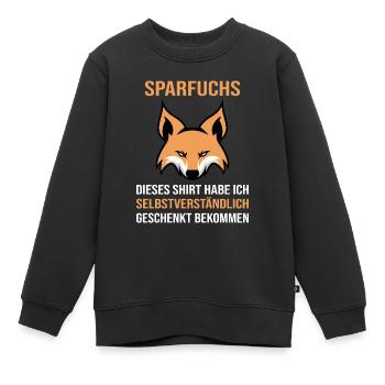 Sparfuchs Sparen Sparer - Kinder Premium Organic Sweatshirt - Schwarz - Vorne - AI Model Kid Female (0cm)