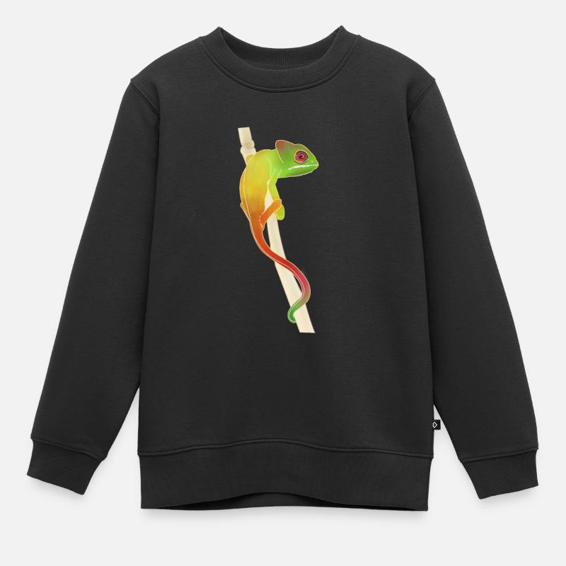caméléon - Sweat Premium enfant bio - noir