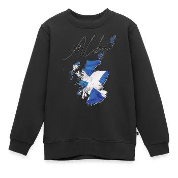 Schottland Flagge in der Schottland Landkarte SC - Kinder Premium Organic Sweatshirt - Schwarz - Vorne - AI Model Kid Female (0cm)