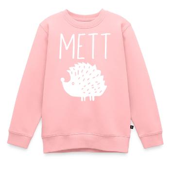 Mettigel Mett Igel Hackfleisch Fleischesser Hackk - Kinder Premium Organic Sweatshirt - Rosa - Vorne - AI Model Kid Female (0cm)