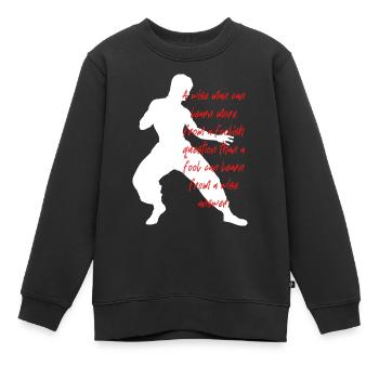 Bruce Lee - der Mythos - Kinder Premium Organic Sweatshirt - Schwarz - Vorne - AI Model Kid Female (0cm)