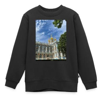 Russie - Sweat Premium enfant bio - noir - Devant - AI Model Kid Female (0cm)