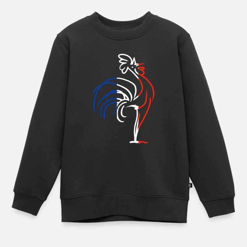 coq - Sweat Premium enfant bio - noir