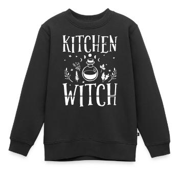 Hexen - Kinder Premium Organic Sweatshirt - Schwarz - Vorne - AI Model Kid Female (0cm)