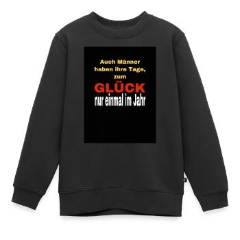 Männertag - Kinder Premium Organic Sweatshirt - Schwarz - Vorne - AI Model Kid Female (0cm)