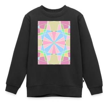 Arc-en-ciel - Sweat Premium enfant bio - noir - Devant - AI Model Kid Female (0cm)