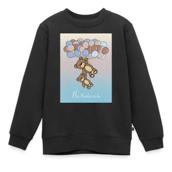Bébé Ballon Ours - Sweat Premium enfant bio - noir - Devant - AI Model Kid Female (0cm)