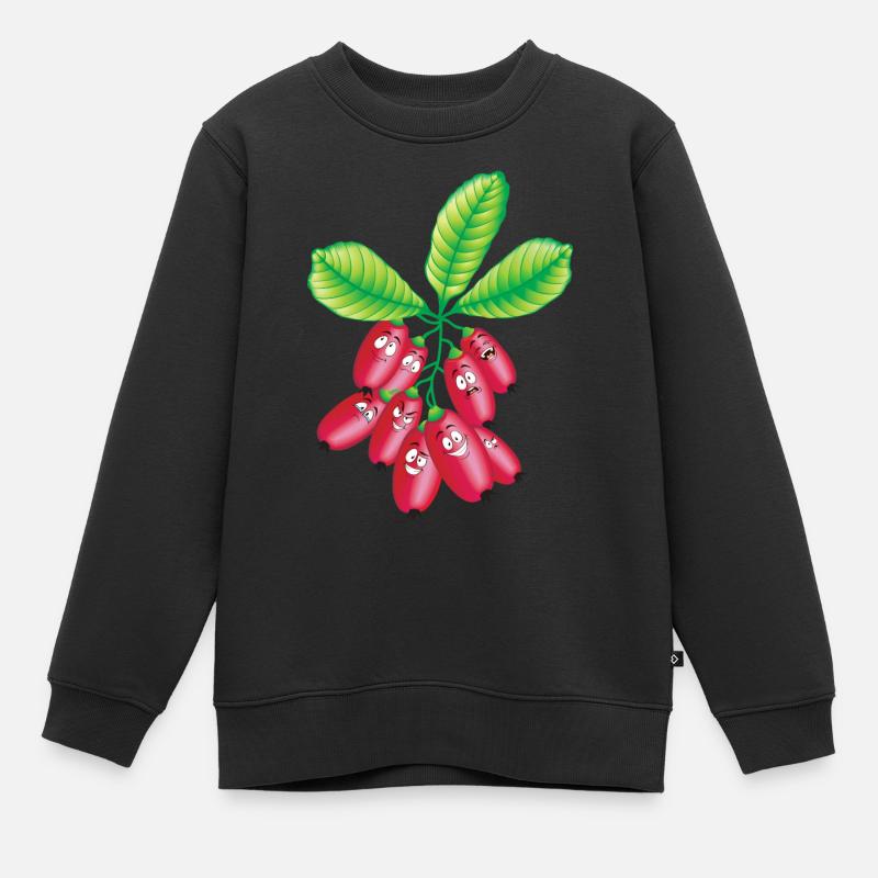 Les mûres - Sweat Premium enfant bio - noir
