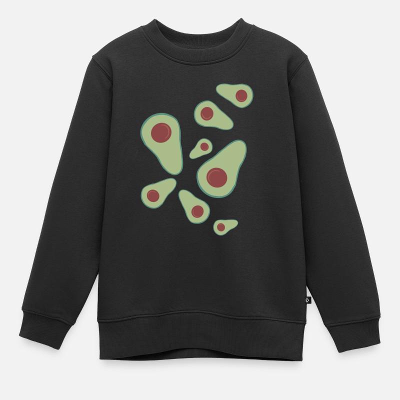 Avocats - Sweat Premium enfant bio - noir