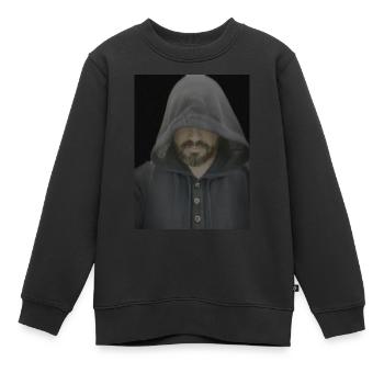 Crypto4Bishop - Kinder Premium Organic Sweatshirt - Schwarz - Vorne - AI Model Kid Female (0cm)