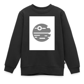 DeathStar - Kinder Premium Organic Sweatshirt - Schwarz - Vorne - AI Model Kid Female (0cm)