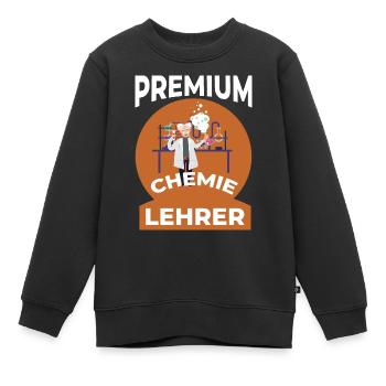 Chemie - Kinder Premium Organic Sweatshirt - Schwarz - Vorne - AI Model Kid Female (0cm)