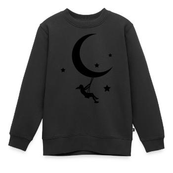 Astronomie des étoiles lunaires - Sweat Premium enfant bio - noir - Devant - AI Model Kid Female (0cm)