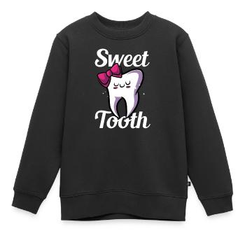 Zahnhygieniker Zahnarzt Zähne Mundhygiene - Kinder Premium Organic Sweatshirt - Schwarz - Vorne - AI Model Kid Female (0cm)