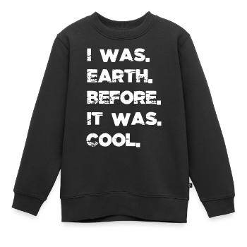 gift idea astronomy gifts joke bday gift earth - Kinder Premium Organic Sweatshirt - Schwarz - Vorne - AI Model Kid Female (0cm)