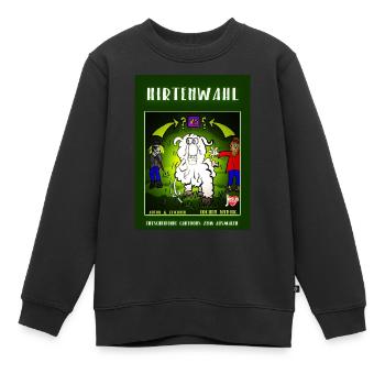 Shepherd’s Choice - Dessins animés cruciaux à colorier - Sweat Premium enfant bio - noir - Devant - AI Model Kid Female (0cm)