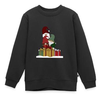 Wichtel - Kinder Premium Organic Sweatshirt - Schwarz - Vorne - AI Model Kid Female (0cm)
